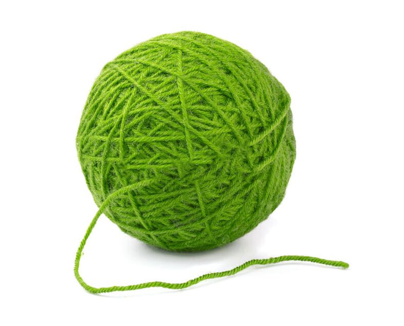 a ball of yarn brings good luck