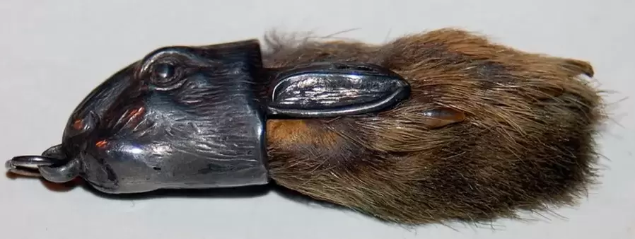 good luck amulet - rabbit's foot